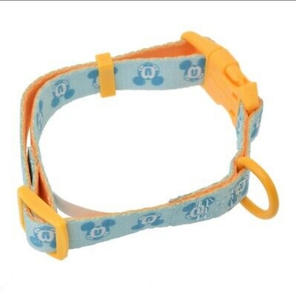 DisneyParks Mickey Mouse Dog Collar And Lead GOOD FEELING Yellow Blue Large NWT - Picture 9 of 11